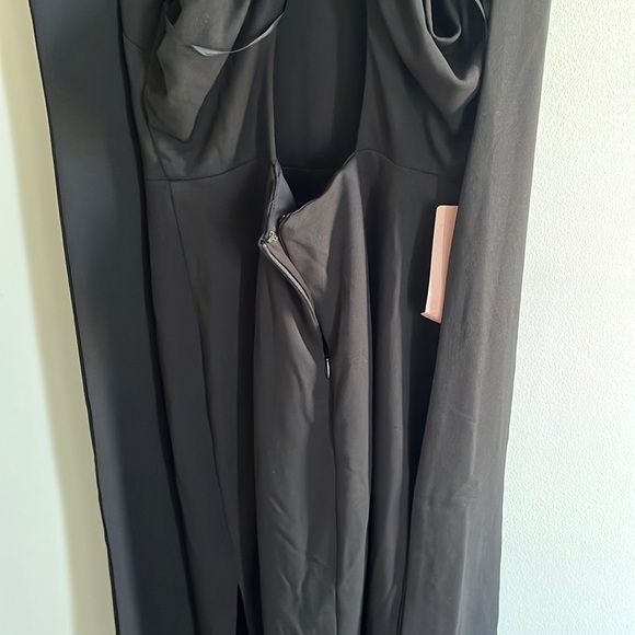 NWT BHLDN London Crepe Tie Back Dress Black Size 8 - Picture 12 of 17